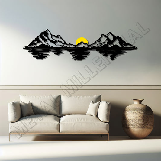 MOUNTAINS WITH SUN